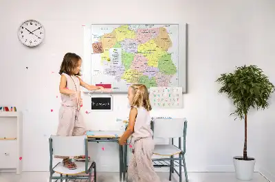 Nástenka do detskej izby s mapou poľských hraníc