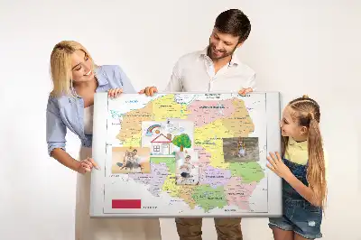 Nástenka do detskej izby s mapou poľských hraníc