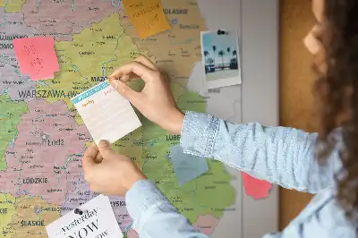 Nástenka do detskej izby s mapou poľských hraníc
