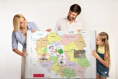 Nástenka do detskej izby s mapou poľských hraníc