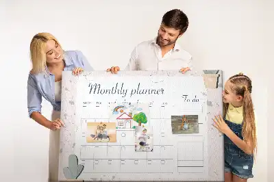 Mesačný plánovač na nástenku do detskej izby