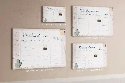 Mesačný plánovač na nástenku do detskej izby