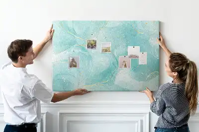 Korková nástenka s motívom umeleckého tekutého kameňa