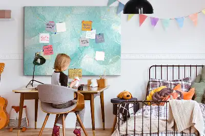 Korková nástenka s motívom umeleckého tekutého kameňa