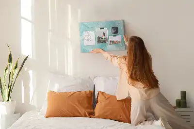 Korková nástenka s motívom umeleckého tekutého kameňa