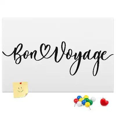 Nástenka do detskej izby Nápis Bon voyage