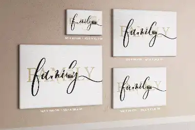 Korková nástenka s nápisom Family