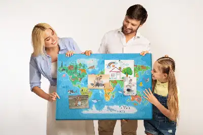 Nástenka do detskej izby Kreslená mapa