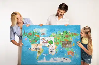 Nástenka do detskej izby Kreslená mapa