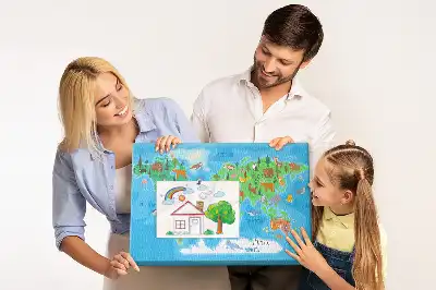 Nástenka do detskej izby Kreslená mapa