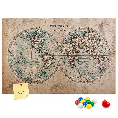 Korková nástenka Svet glóbus mapa