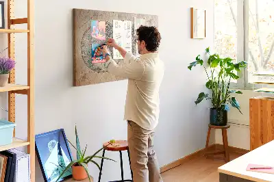 Korková nástenka s mapou sveta