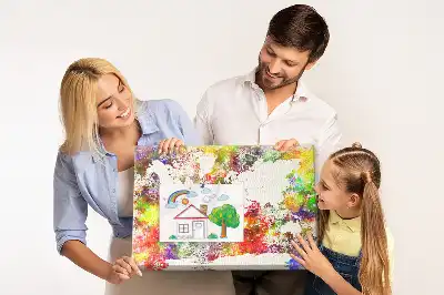 Nástenka do detskej izby Rozmazané vodné kontinenty