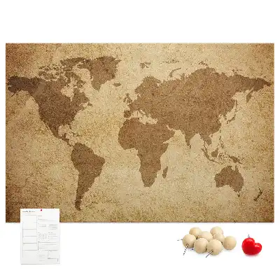 Korková nástenka Antická mapa sveta