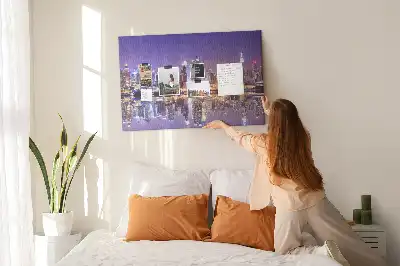 Nástenka do detskej izby New York v noci