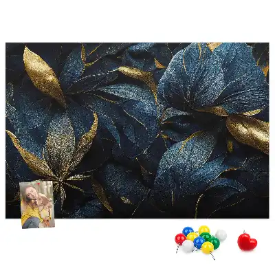 Korková nástenka s floristickým vzorom