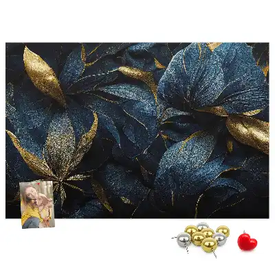 Korková nástenka s floristickým vzorom