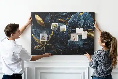 Korková nástenka s floristickým vzorom