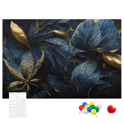 Korková nástenka s floristickým vzorom
