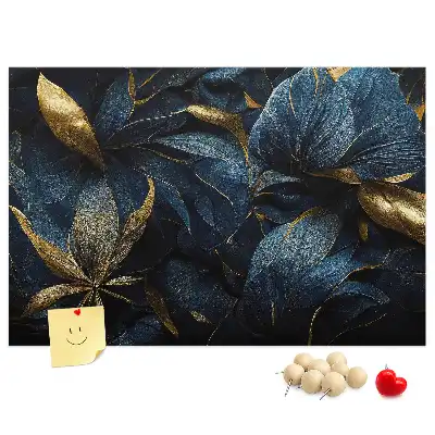 Korková nástenka s floristickým vzorom
