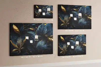 Korková nástenka s floristickým vzorom