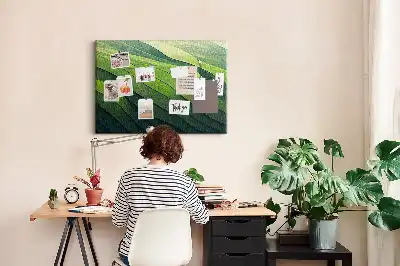 Nástenná dekorácia do detskej izby Abstrakcia Zelené polia
