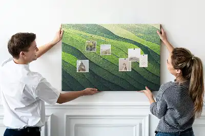 Nástenná dekorácia do detskej izby Abstrakcia Zelené polia