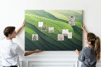 Nástenná dekorácia do detskej izby Abstrakcia Zelené polia