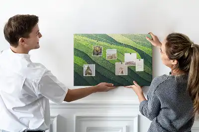 Nástenná dekorácia do detskej izby Abstrakcia Zelené polia