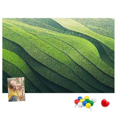 Nástenná dekorácia do detskej izby Abstrakcia Zelené polia