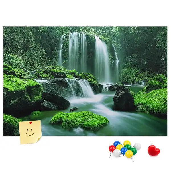 Korková nástenka Vodopád medzi machom