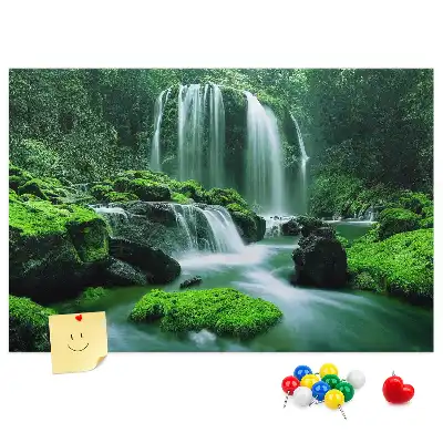 Korková nástenka Vodopád medzi machom