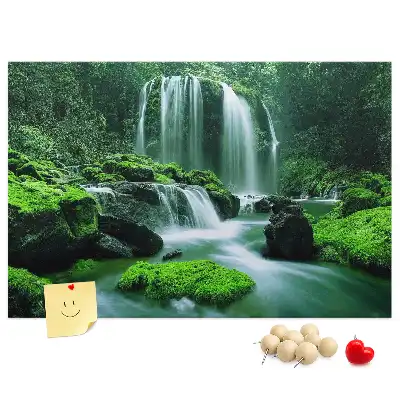 Korková nástenka Vodopád medzi machom