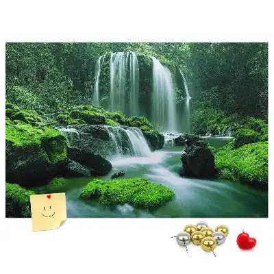 Korková nástenka Vodopád medzi machom