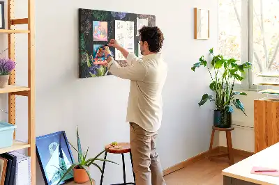 Korková nástenka s prírodným rámom