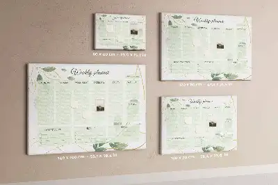 Nástenka do detskej izby Listnatý týždenný plánovač