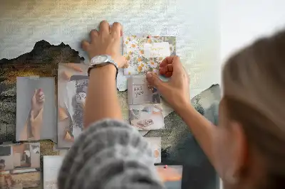 Nástenka do detskej izby s motívom abstraktnej panorámy prírody