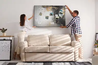 Nástenka do detskej izby s motívom mramorového umenia