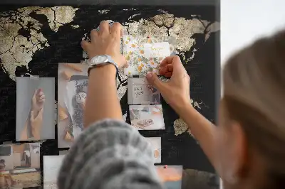 Nástenka do detskej izby Mapa sveta stierateľná