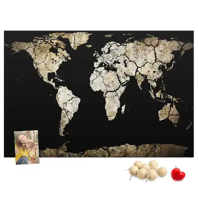 Nástenka do detskej izby Mapa sveta stierateľná