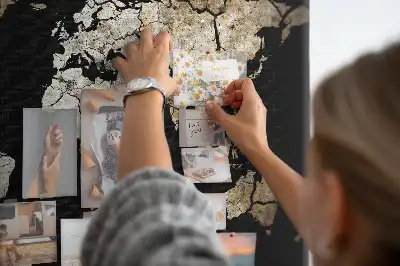 Nástenka do detskej izby Mapa sveta stierateľná