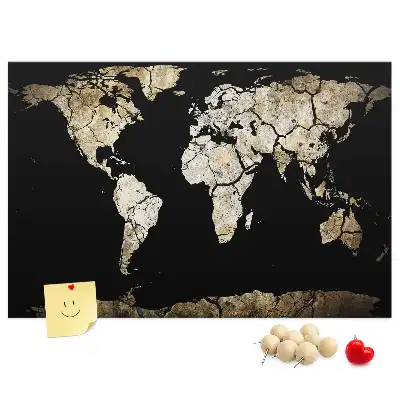 Nástenka do detskej izby Mapa sveta stierateľná