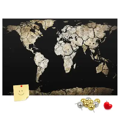 Nástenka do detskej izby Mapa sveta stierateľná
