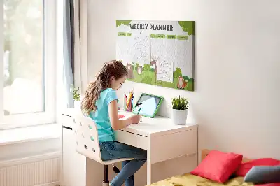 Korková nástenka Školský rozvrh hodín pre žiaka
