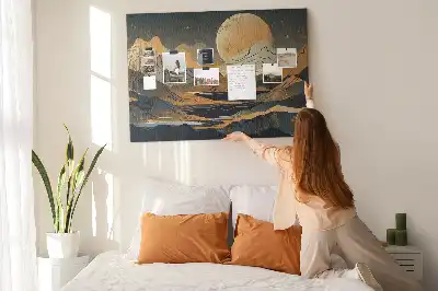 Nástenná dekorácia do detskej izby s motívom umeleckej modernej krajiny