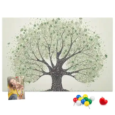 Korková nástenka Mohutný dub prírodná