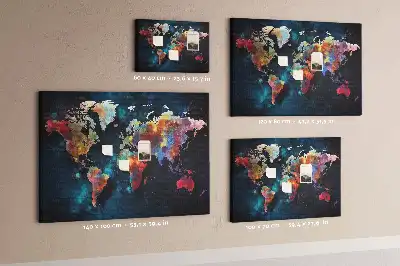 Nástenka do detskej izby s motívom abstraktnej mapy
