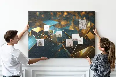 Dekoratívna korková nástenka s motívom abstrakcie