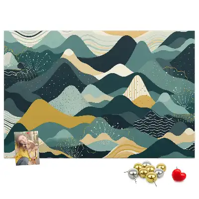Nástenka do detskej izby s motívom ilustrovaných hôr