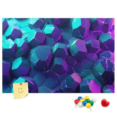 Korková nástenka Geometrické útvary